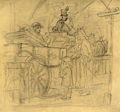 旅行，19世纪中叶，c1924。 作者 卡尔·斯皮茨维格