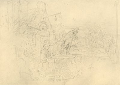 泽普勒（Der Zechpreller），19世纪中叶，c1924年。 作者 卡尔·斯皮茨维格