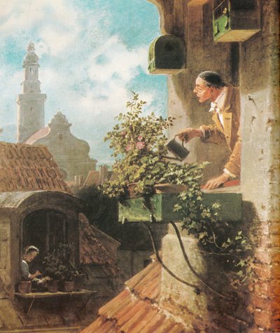 阁楼 作者 Carl Spitzweg