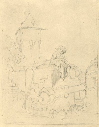 Die Schildwache，十九世纪中叶，c1924。 作者 卡尔·斯皮茨维格