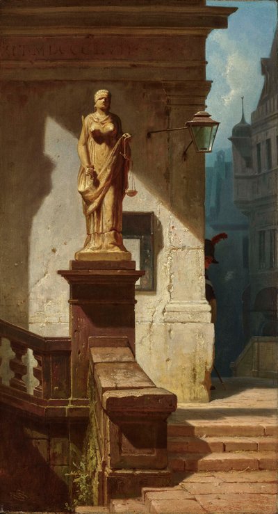 法律的眼睛 Justitia, 1857. 作者 卡尔·斯皮茨维格