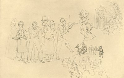 不同类型，19世纪中叶，c1924。 作者 卡尔·斯皮茨维格