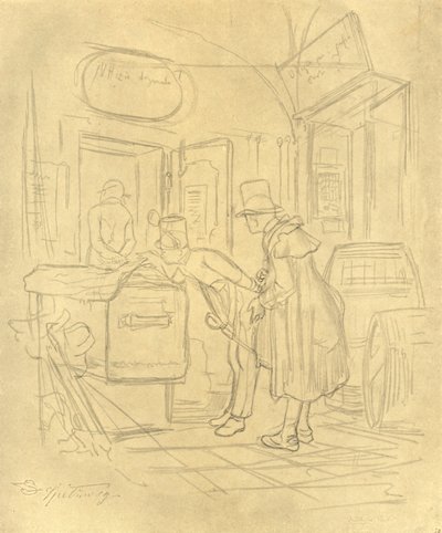 Zollvisitation I，十九世纪中叶，c1924。 作者 卡尔·斯皮茨维格