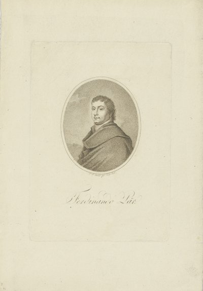 费迪南多·帕（Ferdinando Paer）肖像（1771-1839），1802年。 作者 卡尔·特劳格特·里德尔