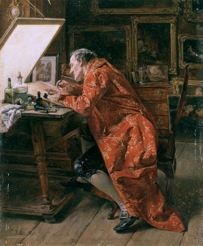 蚀刻者》，1892年 作者 Carl Wilhelm Anton Seiler