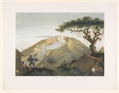 格德火山
古农吉德（实物上的标题）
爪哇作品图集（系列标题上的对象）
包含十一个风景如画的景点的图版地图集，属于爪哇作品，其形状、植物排列和内部构造（系列标题 作者 荷兰皇家 Steendrukkerij van CW Mieling