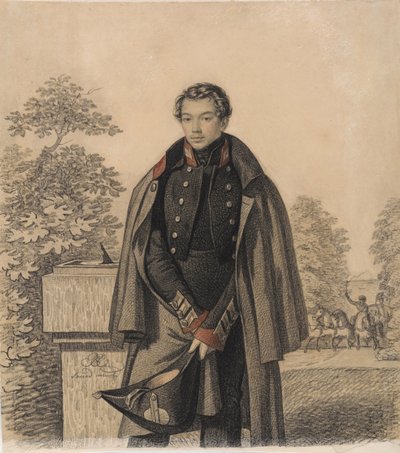 1820年代初期AW Raevsky的肖像。 作者 卡尔·冯·汉佩尔恩