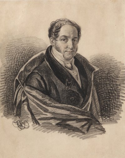 亚历山大·伊万诺维奇·洛勒（Alexander Ivanovich Lorer）肖像，1779年至1824年，1820年代。 作者 卡尔·冯·汉佩尔恩