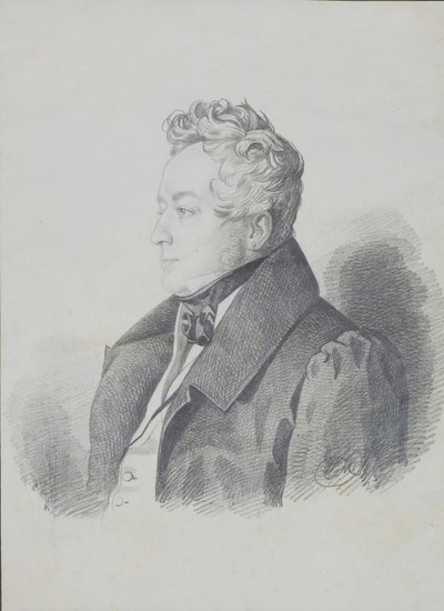 1832年后的亚历山大·德米特里耶维奇·奥尔苏菲夫伯爵的肖像1790-1853年。 作者 卡尔·冯·汉佩尔恩