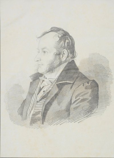 EE Jungcurt肖像，1830年代。 作者 卡尔·冯·汉佩尔恩