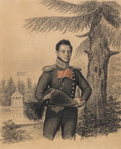 Fyodor Ivanovich Dolgopolov肖像（1792-1856年，1820年代）。 作者 卡尔·冯·汉佩尔恩