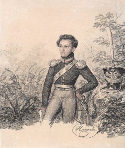 帕维尔·科特鲁比特斯基（Pavel Kotlubitsky）的画像，1810年代末。 作者 卡尔·冯·汉佩尔恩
