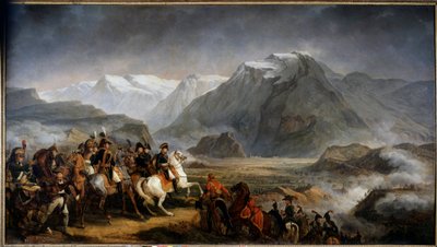 拿破仑·波拿巴将军 (1769-1821) 在里沃利之战中 安托万·卡尔·韦尔内 (Antoine Carle Vernet) (1758-1836 年) 的绘画 19 世纪博瓦西圣莱热 (Boissy Saint Leger)，格罗斯布瓦城堡 - 里沃利战役期间的拿破仑·波拿巴将军 (1769-1821)。 Antoine Charl 的绘画 作者 卡尔·韦尔内