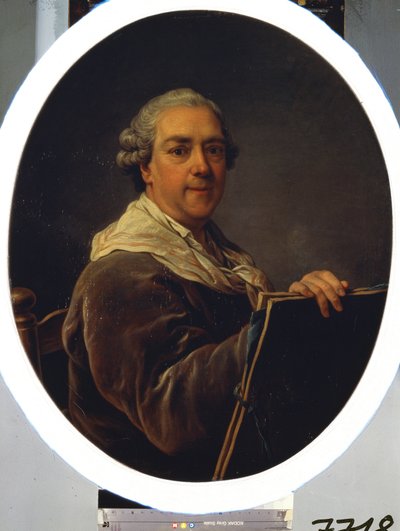 Autoportrait（自画像）。卡尔-凡-卢（1705-1765 年）的画作。布面油画，87.5 x 71.5 厘米 作者 卡尔·范·卢