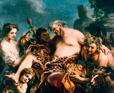 醉西勒努斯（Drunken Silenus），1747年。 作者 卡尔·范·卢