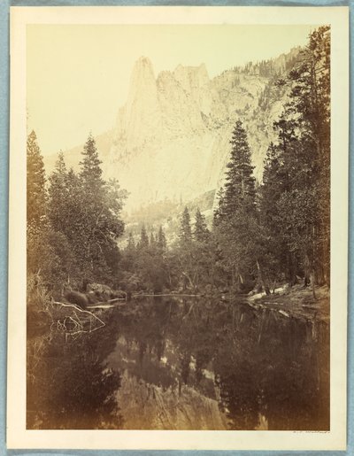 哨兵，3270英尺，优胜美地 作者 Carleton E. Watkins
