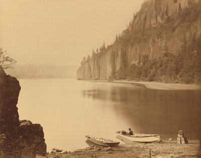 合恩角，哥伦比亚河，1867年。 作者 卡尔顿·埃蒙斯·沃特金斯