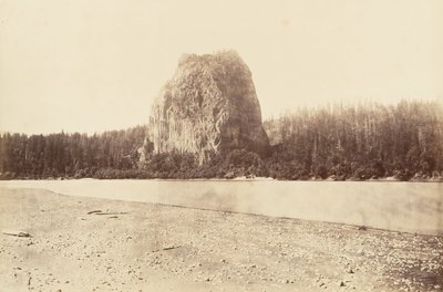 俄勒冈州城堡岩，1867年，约1876年印刷。 作者 卡尔顿·埃蒙斯·沃特金斯