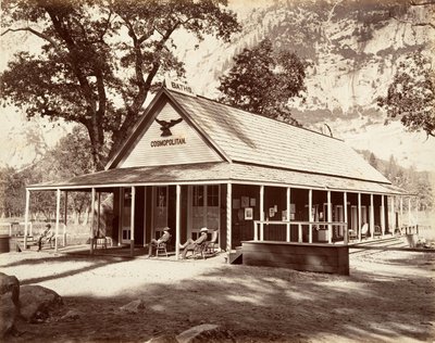 Cosmopolitan Saloon，约1872年，约1876年印刷。 作者 卡尔顿·埃蒙斯·沃特金斯