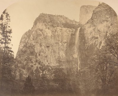Pohono，新娘面纱，900英尺，优胜美地，1861年。 作者 卡尔顿·埃蒙斯·沃特金斯