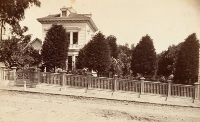查尔斯-伯纳德的住所。加州旧金山橡树街312号，约1876年。 作者 卡尔顿·埃蒙斯·沃特金斯