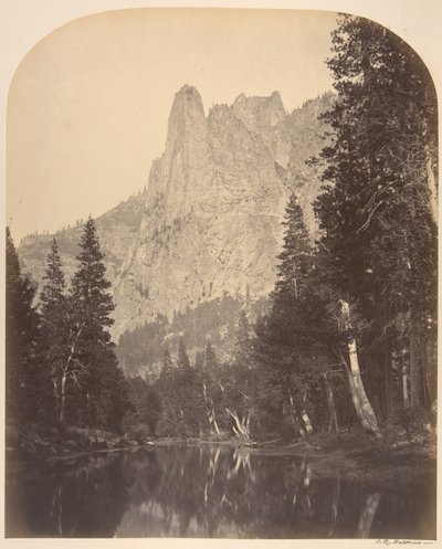 河景，哨兵，3270英尺，1861年。 作者 卡尔顿·埃蒙斯·沃特金斯