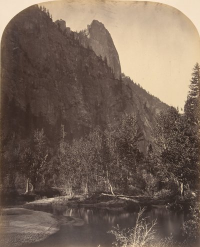 河景，哨兵，3270英尺，1861年。 作者 卡尔顿·埃蒙斯·沃特金斯
