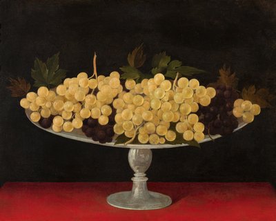 金属板上的葡萄，背面（金属板上的油彩） 作者 Carlo Antonio Procaccini