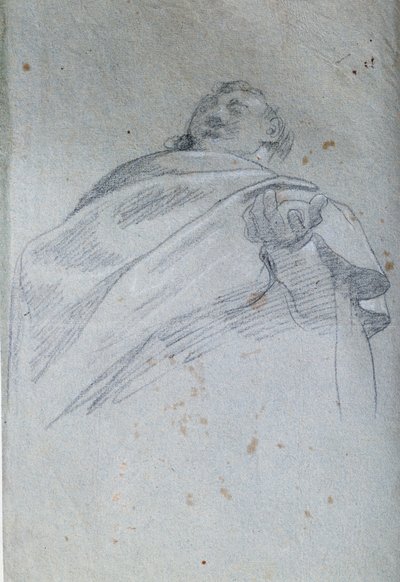 男子半身像 悬垂水墨画 卡洛-博诺尼(1569-1632) 17世纪 巴黎。卢浮宫博物馆 作者 卡罗·博诺尼
