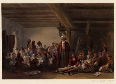 克里米亚Ta人儿童学校，1856年 作者 卡洛·博索利