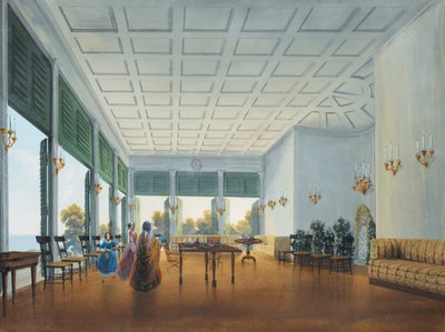 米斯霍尔的纳里什金宫的内部，1841-1842年。 作者 卡洛·博索利