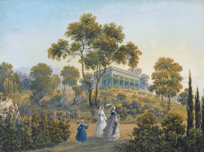 Miskhor的景观，约1842年 作者 卡洛·博索利