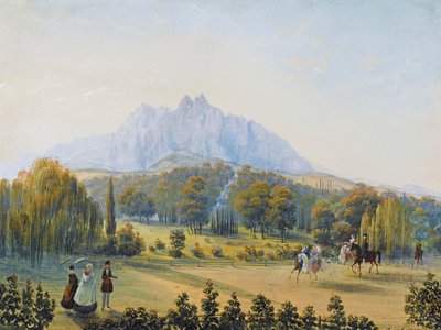 克里米亚的米斯霍尔景观，1841-1842年。 作者 卡洛·博索利