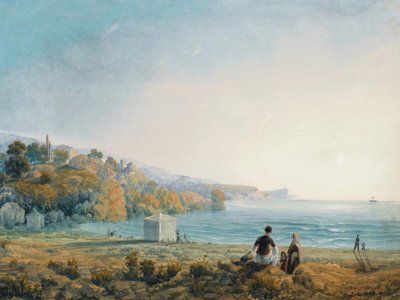 克里米亚的米斯霍尔景观，1841-1842年。 作者 卡洛·博索利