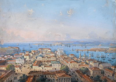 塞瓦斯托波尔景致，1860年代至1870年代 作者 卡洛·博索利