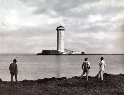 位于意大利里窝那（里窝那）的Marzocco Tower，1890年（玻璃板） 作者 卡洛·布罗吉（Carlo Brogi）