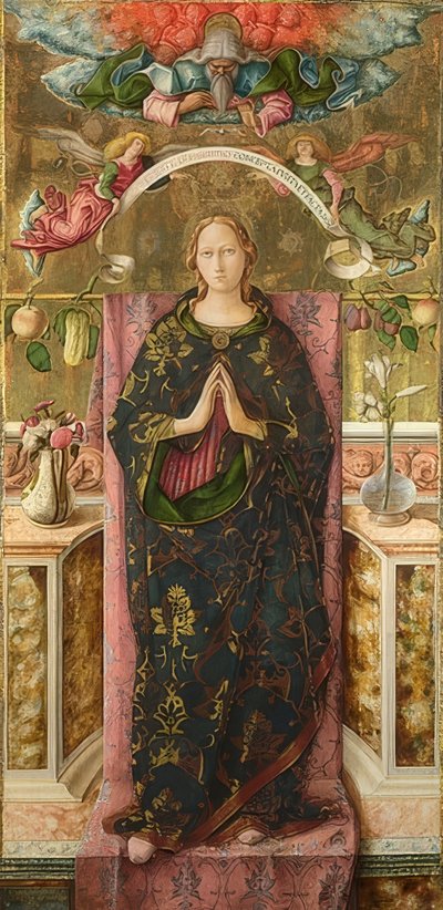 完美的构想。 1492 作者 卡洛·克里维利（Carlo Crivelli）
