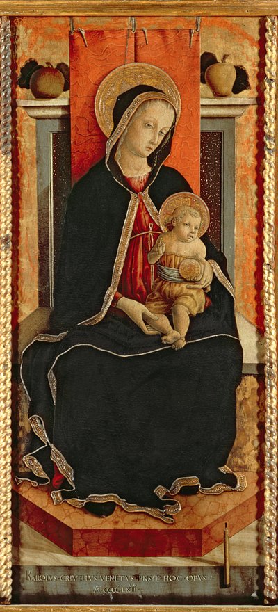 圣母子与圣人，息肉 作者 卡洛·克里维利（Carlo Crivelli）