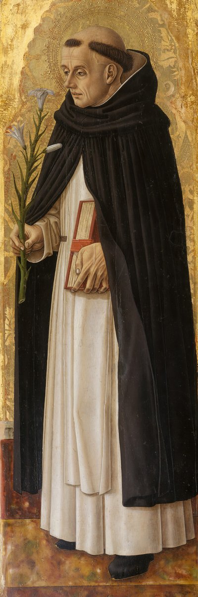圣多米尼克（1472）。 作者 卡洛·克里维利（Carlo Crivelli）