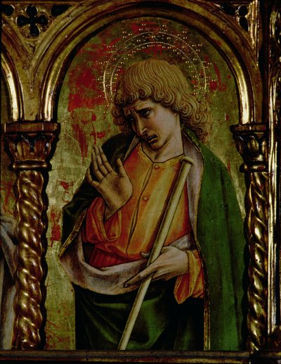 St. James the Less，详细信息来自SantEmidio polyptych，1473 tempera，面板细节为76636 作者 Carlo Crivelli