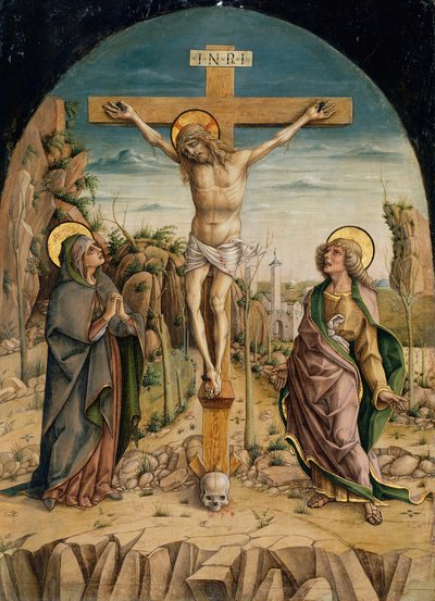 耶稣受难图》，约1487年。 作者 卡洛·克里维利（Carlo Crivelli）