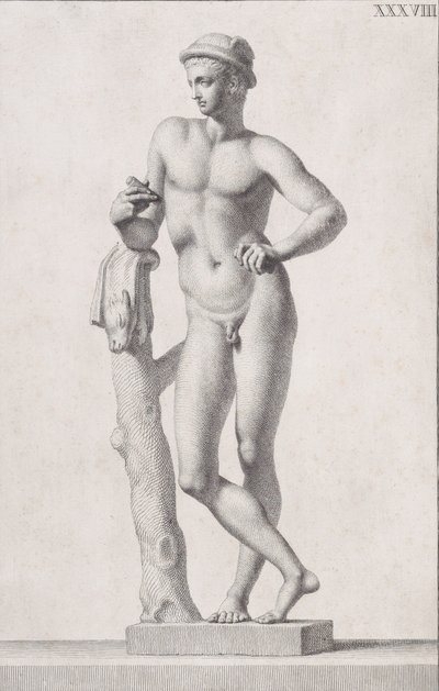 墨丘利雕像，1734年 作者 乔凡尼·多梅尼科·坎皮利亚