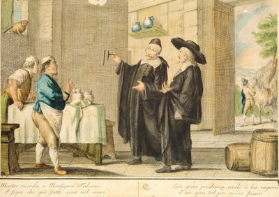 牧师阿洛托，卡洛-拉西尼奥（1759-1838）的作品，彩色雕版画 作者 Carlo Lasinio
