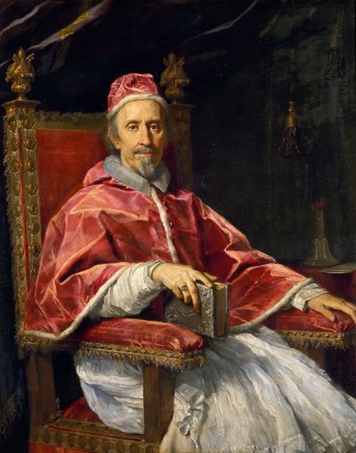 教皇克莱门特九世的画像，1600-1669年，1669年。 作者 卡洛·马拉塔（Carlo Maratta）