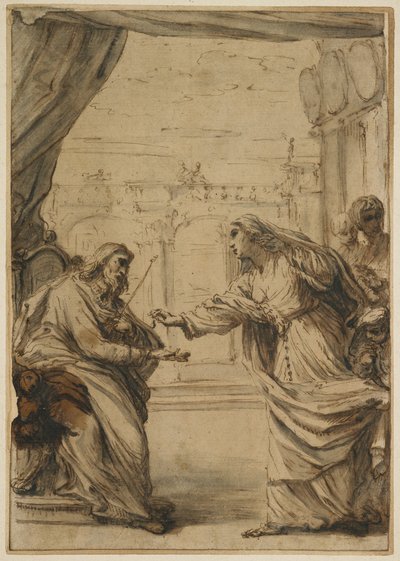 Rospigliosi家族向教皇克莱门特九世致敬，1667-1669 作者 卡罗·马拉塔或马拉蒂