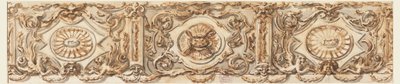 绘画，门楣设计，约 1770 年 作者 卡洛·马尔基奥尼