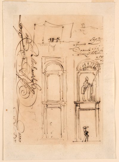 素描、速写和脚本，1765 年 作者 卡洛·马尔基奥尼
