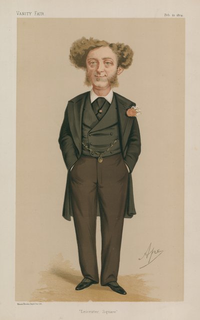 Albert Grant先生议员;莱斯特广场; 1874年2月21日;名利场;动画片 作者 卡罗佩莱格里尼