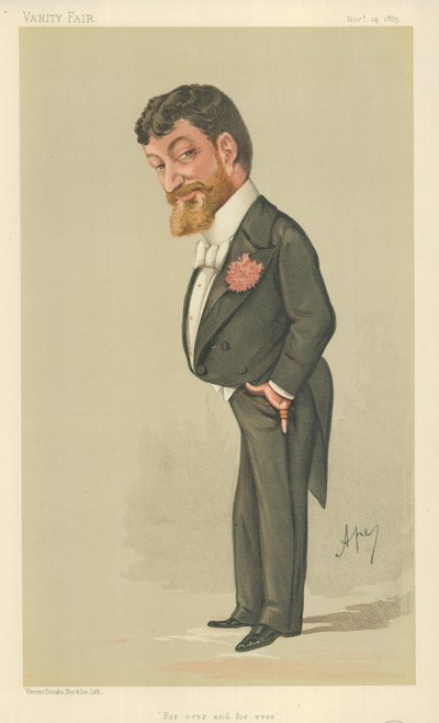 Signor Paolo Tosti，永远，永远，1885年11月14日，名利场漫画 作者 卡罗佩莱格里尼