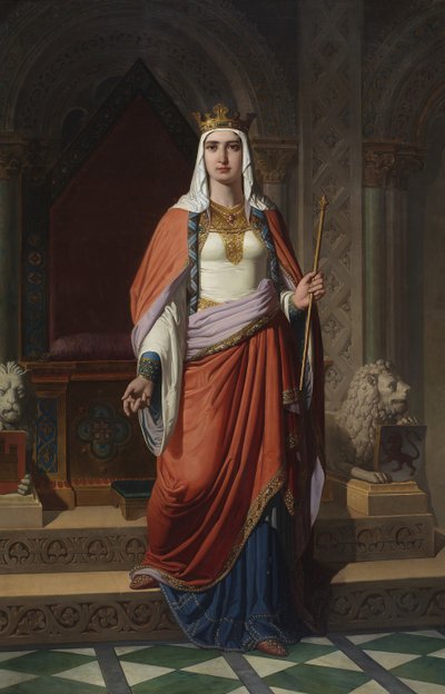 莱昂和卡斯蒂利亚的乌拉卡女王，1857年 作者 卡洛斯·穆吉卡·佩雷斯